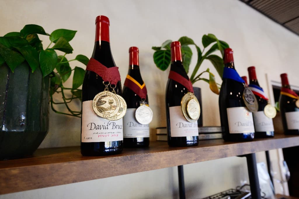 Award-winning wine bottles from a DTC beverage brand